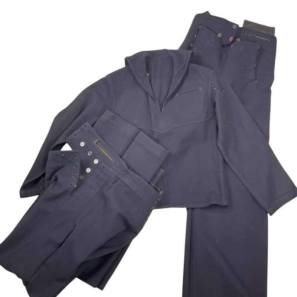 Naval Clothing Factory US Navy Cracker Sailor Uniform‎ Men S Navy 3Pc Naval Wool